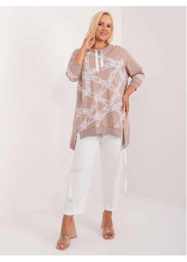 Béžovo hnedá dámska tunika