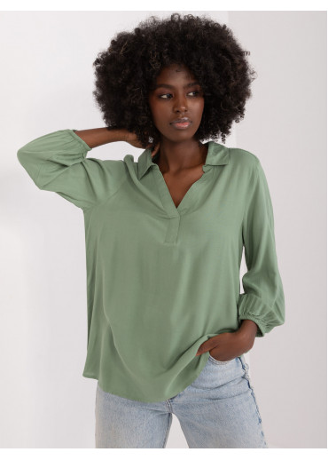 Khaki zelená dámska blúzka