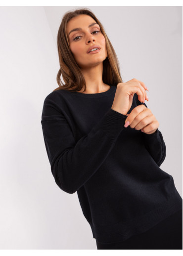 Čierny dámsky sveter