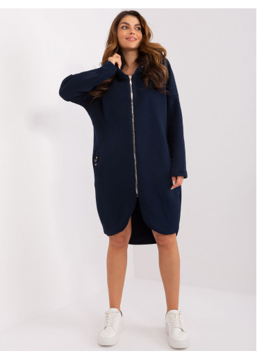 Modrá predĺžená mikina