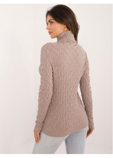 Béžovo hnedý dámsky rolák