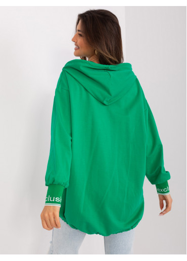 Zelená mikina s kapucňou