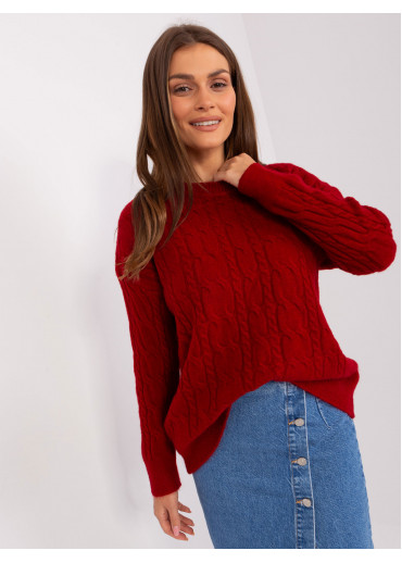 Bordovo červený pulóver