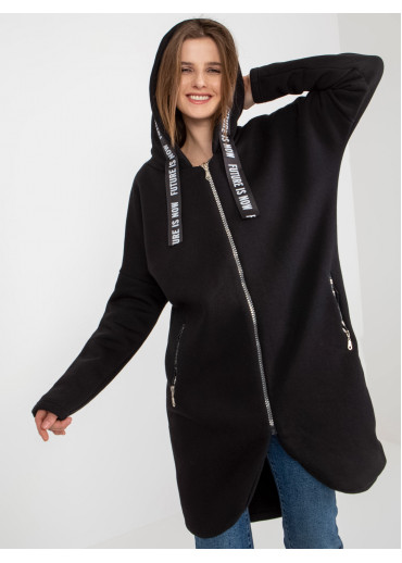 Čierna dlhá mikina