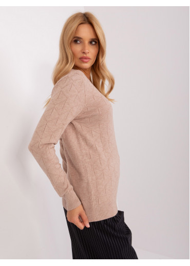 Kapučínovo hnedý pulóver