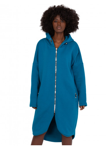 Zelená predĺžená mikina