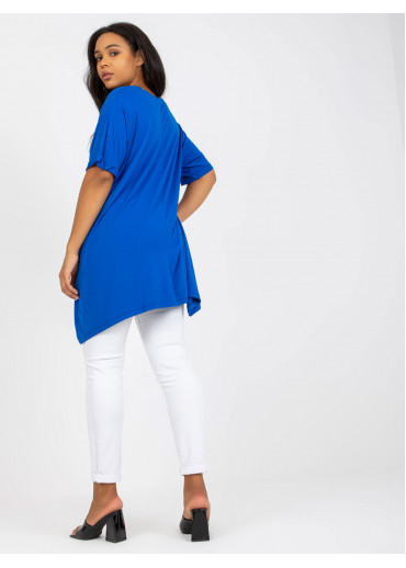 Modrá tričková tunika