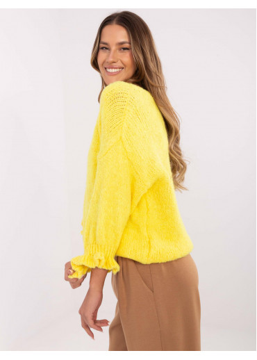 Žltý dámsky sveter