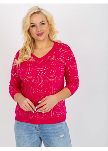 Fuchsiovo ružový pulóver