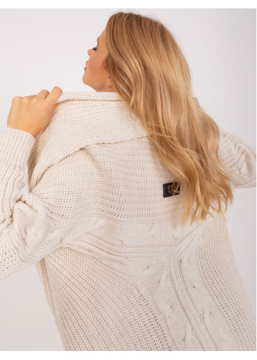 Béžovo hnedý kardigán