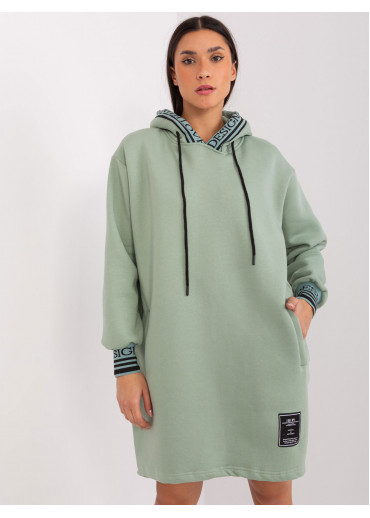 Svetlozelená mikinová tunika