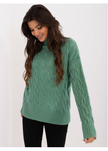 Svetlozelený dámsky rolák