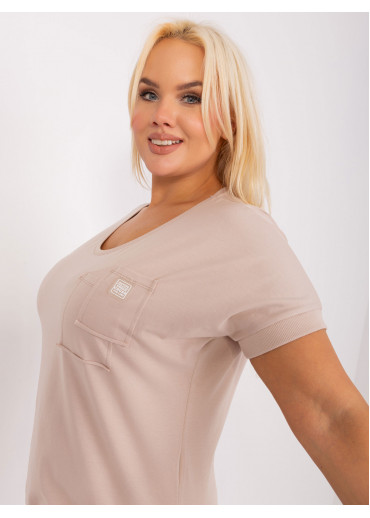 Béžovo hnedé tričko