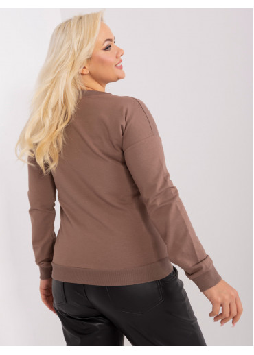 Hnedé tričko s dlhým rukávom