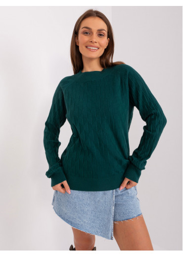 Tmavozelený pulóver