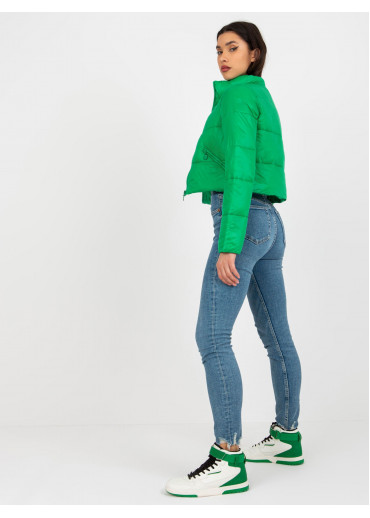 Zelená crop top bunda