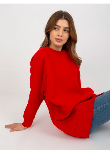 Červená mikinová tunika