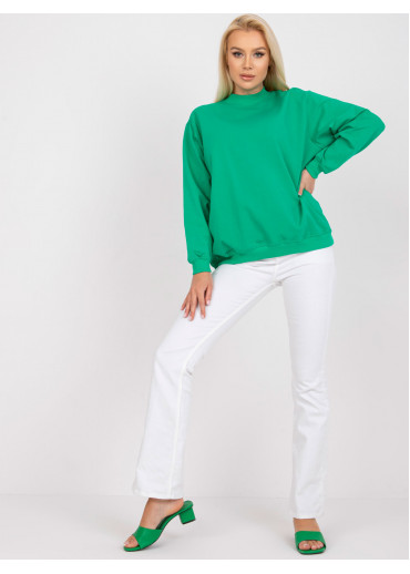 Tmavozelená basic mikina