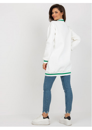 Smotanovo biela mikinová tunika
