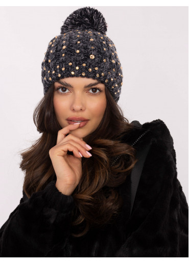 Čierna dámska čiapka