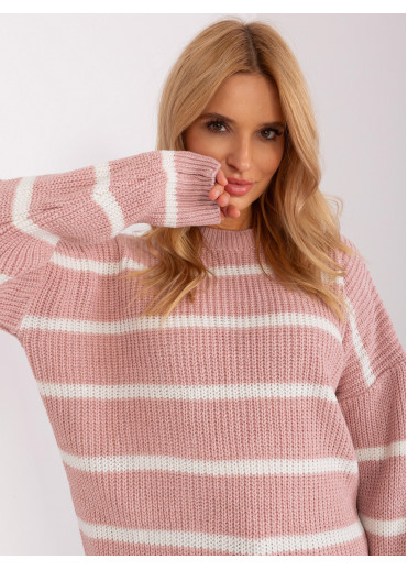 Tmavopúdrovo ružový sveter