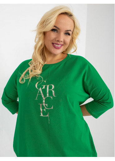 Zelená tunika s potlačou