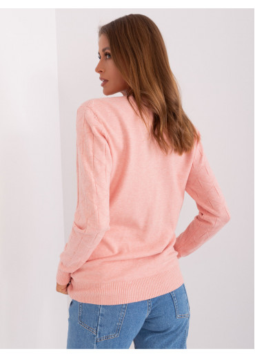Púdrovo ružový pulóver
