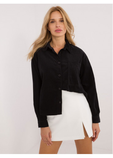 Čierna dámska košeľa