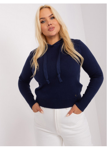 Modrý pulóver s kapucňou