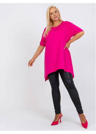 Fuchsiovo ružová tričková tunika