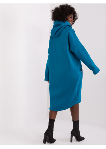 Zelená predĺžená mikina