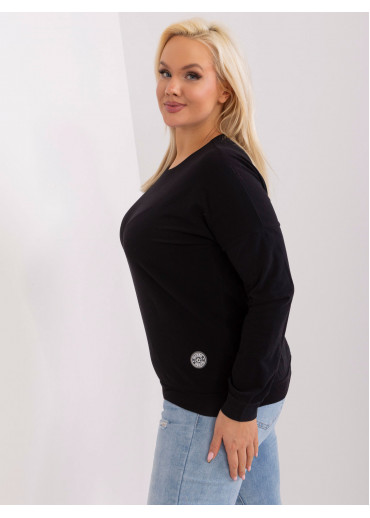 Čierne tričko s dlhým rukávom