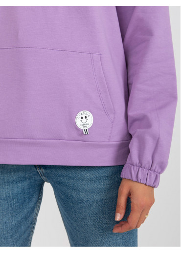 Fialová basic mikina