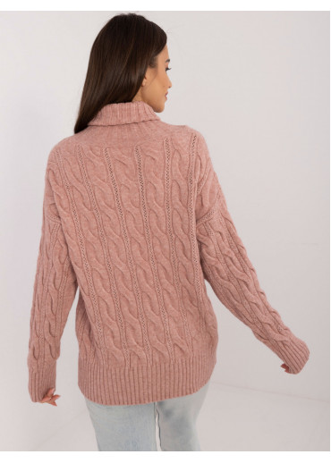 Tmavopúdrovo ružový dámsky rolák