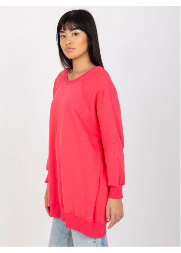 Koralovo ružová mikina