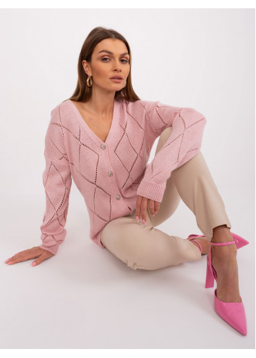 Púdrovo ružový sveter