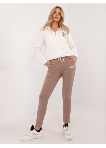 Béžovo hnedá tepláková súprava