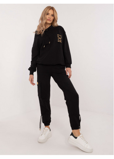 Čierna nadčasová tepláková súprava