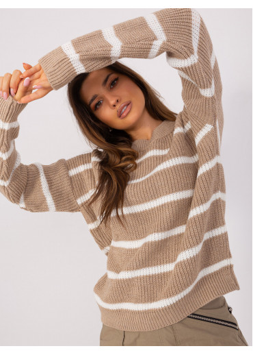 Béžovo hnedý sveter