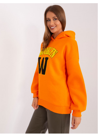 Oranžová basic mikina