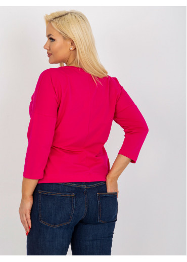 Fuchsiovo ružové tričko s potlačou