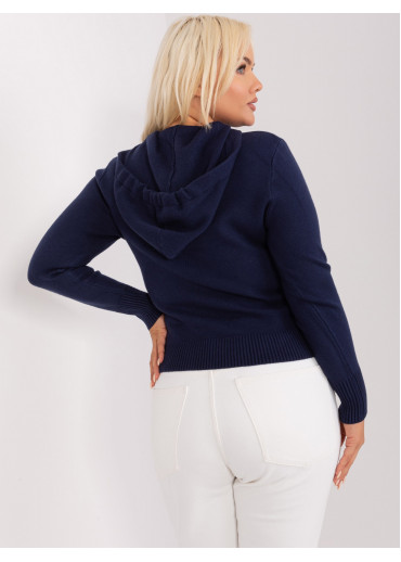 Modrý pulóver s kapucňou