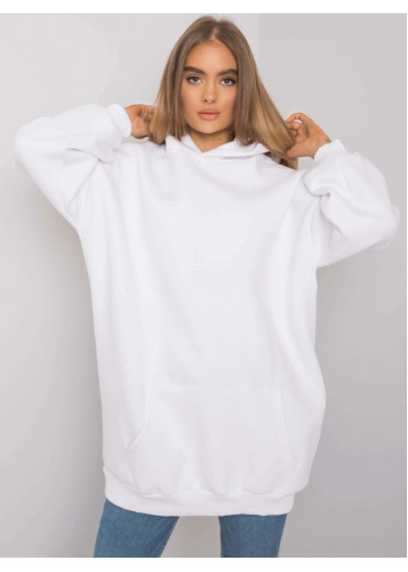 Biela oversize mikina