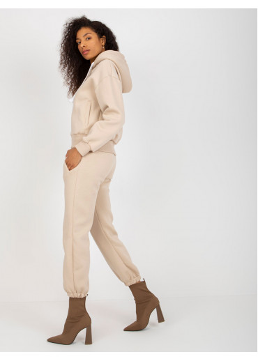 Béžovo hnedá tepláková súprava