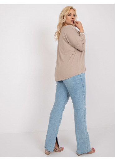 Béžovo hnedé tričko