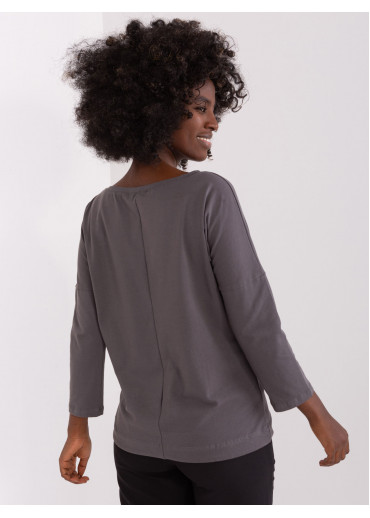 Grafitovo sivé tričko