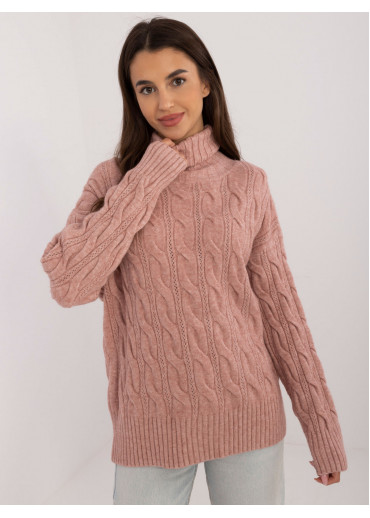 Tmavopúdrovo ružový dámsky rolák