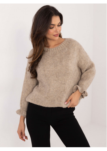 Hnedý dámsky sveter