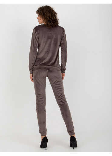 Tmavosivá tepláková súprava