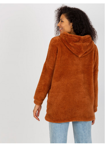 Hnedá mikina s kapucňou